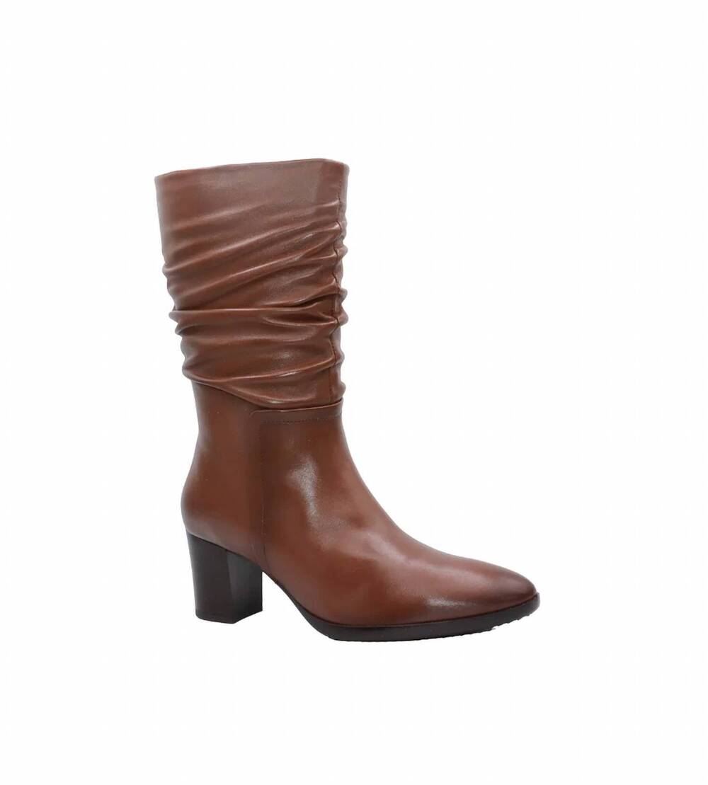 NEW ERIC MICHAEL women's dream slouch boot in cognac
